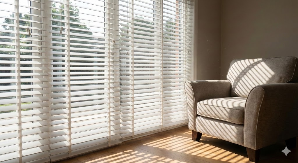 Venetian blinds controlling daylight